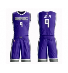 Men's Sacramento Kings #9 Cory Joseph Authentic Purple Basketball Suit Jersey - Icon Edition