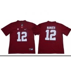 Crimson Tide #12 Joe Namath Red Limited Stitched NCAA Jersey