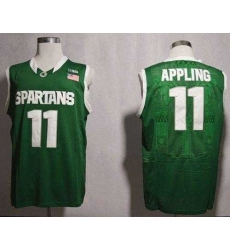 Michigan State Spartans #11 Keith Appling Green Basketball NCAA Jersey