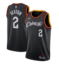 Men's Cleveland Cavaliers #2 Collin Sexton Nike Black 2020-21 Swingman Player Jersey