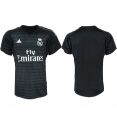 2018-19 Real Madrid Black Goalkeeper Soccer Jersey