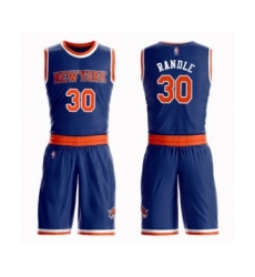 Men's New York Knicks #30 Julius Randle Swingman Royal Blue Basketball Suit Jersey - Icon Edition