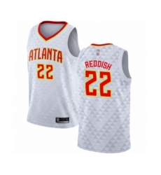 Men's Atlanta Hawks #22 Cam Reddish Authentic White Basketball Jersey - Association Edition