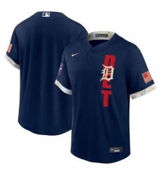 Men's Detroit Tigers Blank Nike Navy 2021 MLB All-Star Game Replica Jersey