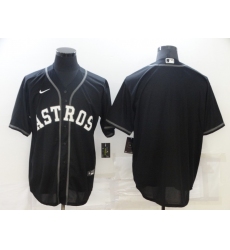 Men's Nike Houston Astros Blank Black Game Alternate Stitched Baseball Jersey