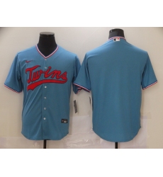 Men's Nike Minnesota Twins Blank Blue Alternate Stitched Baseball Jersey