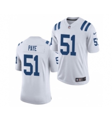 Men's Indianapolis Colts #51 Kwity Paye White 2021 Vapor Untouchable Limited Jersey