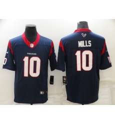Men's Houston Texans #10 Davis Mills Blue Vapor Untouchable Limited Stitched Jersey