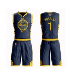 Women's Golden State Warriors #1 D'Angelo Russell Swingman Navy Blue Basketball Suit Jersey - City Edition