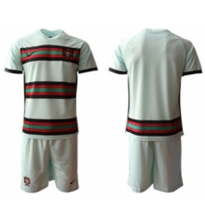 Men's Portugal Custom Euro 2021 Soccer Jersey and Shorts