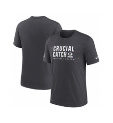Men's Green Bay Packers Charcoal 2021 Crucial Catch Performance T-Shirt