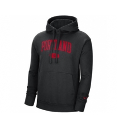 Men's Portland Trail Blazers 2021 Black Heritage Essential Pullover Basketball Hoodie