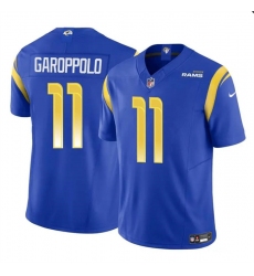 Men's Los Angeles Rams #11 Jimmy Garoppolo Blue 2024 F.U.S.E. Vapor Untouchable Football Stitched Jersey
