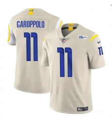 Men's Los Angeles Rams #11 Jimmy Garoppolo Bone Vapor Untouchable Football Stitched Jersey