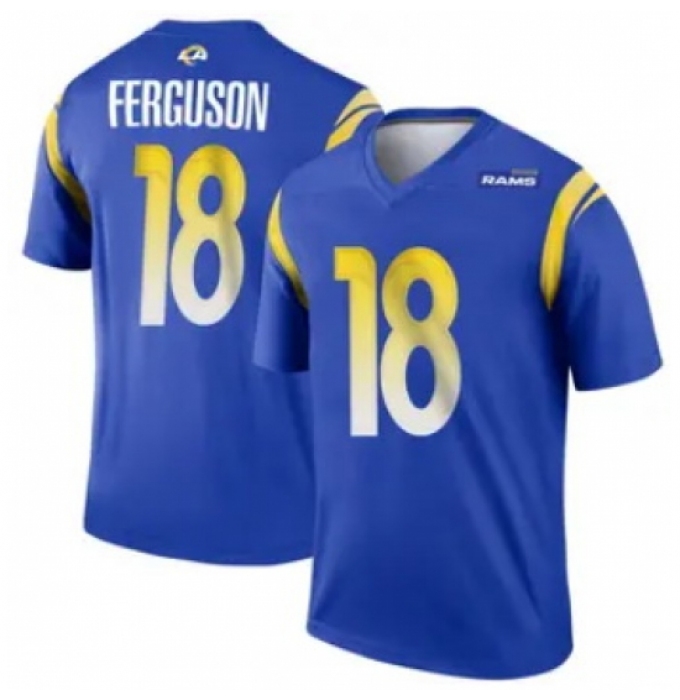 Men's Los Angeles Rams #18 Terrance Ferguson Blue 2024 F U S E Vapor Untouchable Stitched Football Jersey