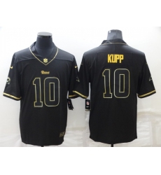 Men's Los Angeles Rams #10 Cooper Kupp Nike Black Gold Limited Fashion Jersey