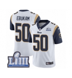 Youth Nike Los Angeles Rams #50 Samson Ebukam White Vapor Untouchable Limited Player Super Bowl LIII Bound NFL Jersey