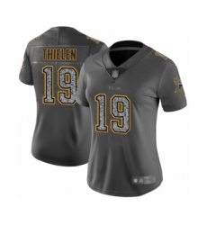 Women's Minnesota Vikings #19 Adam Thielen Limited Gray Static Fashion Football Jersey
