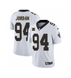 Men's New Orleans Saints 2022 #94 Cameron Jordan White With 4-star C Patch Vapor Untouchable Limited Stitched NFL Jersey