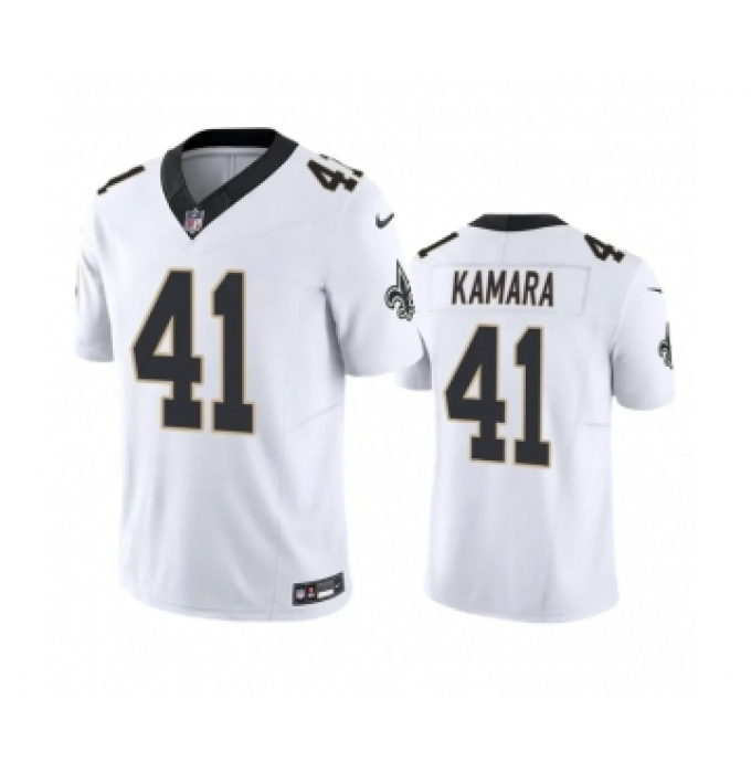 Men's New Orleans Saints #41 Alvin Kamara White 2023 F.U.S.E. Vapor Untouchable Limited Stitched Jersey