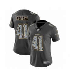 Women's New Orleans Saints #41 Alvin Kamara Limited Gray Static Fashion Football Jersey