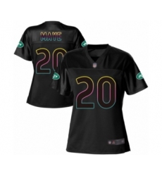 Women's New York Jets #20 Marcus Maye Game Black Fashion Football Jersey