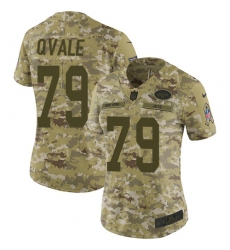 Women's Nike New York Jets #79 Brent Qvale Limited Camo 2018 Salute to Service NFL Jersey