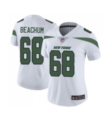 Women's New York Jets #68 Kelvin Beachum White Vapor Untouchable Limited Player Football Jersey