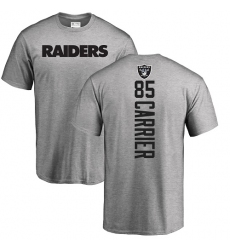 NFL Nike Oakland Raiders #85 Derek Carrier Ash Backer T-Shirt