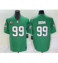 Men's Nike Philadelphia Eagles #99 Jerome Brown Green 2023 F.U.S.E. Vapor Untouchable With C Stitched Football Jersey