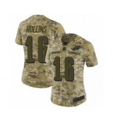 Women's Philadelphia Eagles #16 Mack Hollins Limited Camo 2018 Salute to Service Football Jersey