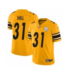 Women's Pittsburgh Steelers #31 Donnie Shell Limited Gold Inverted Legend Football Jersey