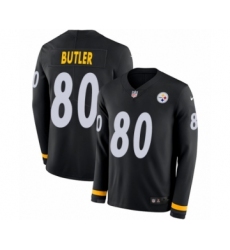 Youth Nike Pittsburgh Steelers #80 Jack Butler Limited Black Therma Long Sleeve NFL Jersey