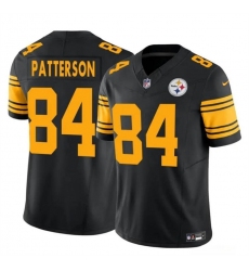 Men's Pittsburgh Steelers #84 Cordarrelle Patterson Black 2024 F.U.S.E. Color Rush Limited Football Stitched Jersey