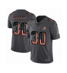 Men's Pittsburgh Steelers #30 James Conner Limited Black USA Flag 2019 Salute To Service Football Jersey