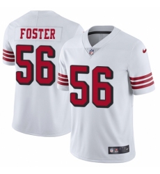 Men's Nike San Francisco 49ers #56 Reuben Foster Limited White Rush Vapor Untouchable NFL Jersey