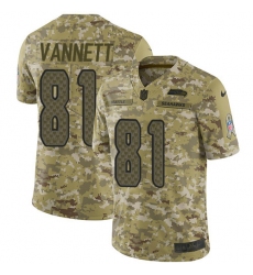 Youth Nike Seattle Seahawks #81 Nick Vannett Limited Camo 2018 Salute to Service NFL Jersey