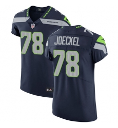 Men's Nike Seattle Seahawks #78 Luke Joeckel Steel Blue Team Color Vapor Untouchable Elite Player NFL Jersey