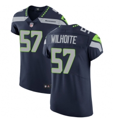 Men's Nike Seattle Seahawks #57 Michael Wilhoite Steel Blue Team Color Vapor Untouchable Elite Player NFL Jersey