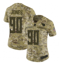 Women's Nike Tennessee Titans #90 DaQuan Jones Limited Camo 2018 Salute to Service NFL Jersey