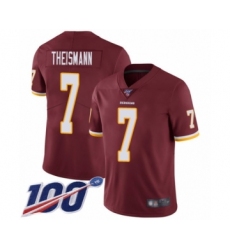 Youth Washington Redskins #7 Joe Theismann Burgundy Red Team Color Vapor Untouchable Limited Player 100th Season Football Jersey