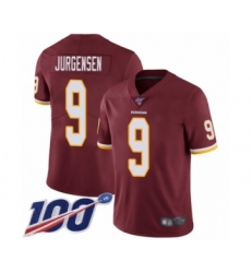 Men's Washington Redskins #9 Sonny Jurgensen Burgundy Red Team Color Vapor Untouchable Limited Player 100th Season Football Jersey