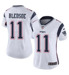 Women's Nike New England Patriots #11 Drew Bledsoe White Vapor Untouchable Limited Player NFL Jersey