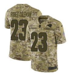 Youth Nike Los Angeles Rams #23 Nickell Robey-Coleman Limited Camo 2018 Salute to Service NFL Jersey