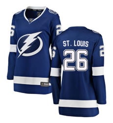 Women's Tampa Bay Lightning #26 Martin St. Louis Fanatics Branded Royal Blue Home Breakaway NHL Jersey