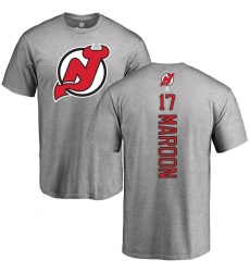NHL Adidas New Jersey Devils #17 Patrick Maroon Ash Backer T-Shirt