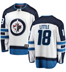 Youth Winnipeg Jets #18 Bryan Little Fanatics Branded White Away Breakaway NHL Jersey