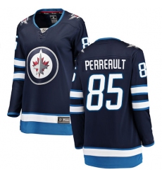 Women's Winnipeg Jets #85 Mathieu Perreault Fanatics Branded Navy Blue Home Breakaway NHL Jersey