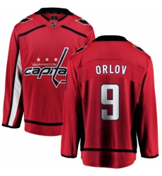 Men's Washington Capitals #9 Dmitry Orlov Fanatics Branded Red Home Breakaway NHL Jersey