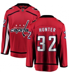 Youth Washington Capitals #32 Dale Hunter Fanatics Branded Red Home Breakaway NHL Jersey